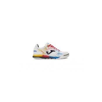 Ghete de fotbal barbati  304047206 - Piele naturala - Alb