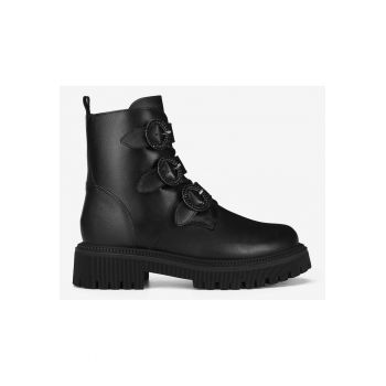 Ghete fete  5905588934554 - Piele naturala - Negru