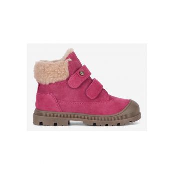 Ghete fete  Piele intoarsa - Roz