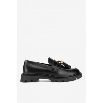 Mocasini dama  5905588827740 - Piele naturala - Negru