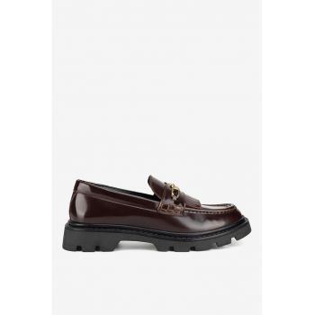Mocasini dama  5905588829027 - Piele naturala - Maro