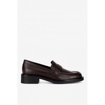 Mocasini dama  5905588829508 - Piele naturala - Maro