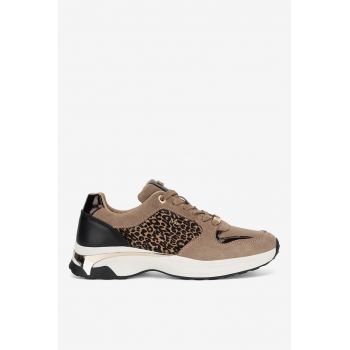 Pantofi dama  5905588895275 - Piele intoarsa - Bej