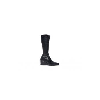 Cizme dama  304622793 - Piele naturala - Negru