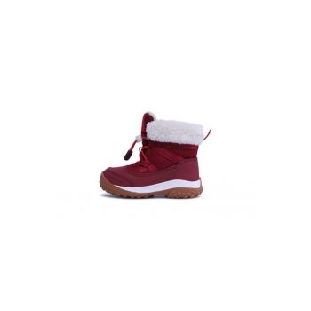 Cizme fete  301136392 - Piele ecologica - Rosu