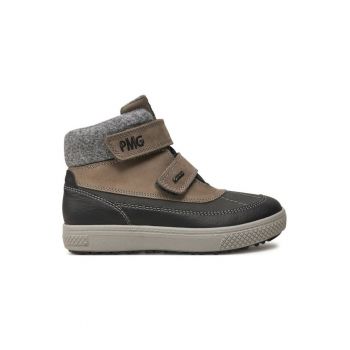 Ghete baieti  304326691 - Piele ecologica - 33 EU - Gri