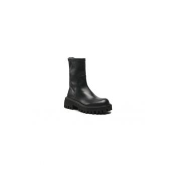 Ghete dama  302633678 - Piele naturala - 40 EU - Negru