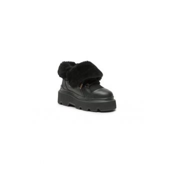 Ghete dama  303118488 - Piele naturala - Negru