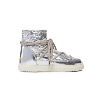 Ghete dama  303127640 - Piele ecologica - Argintiu