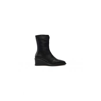 Ghete dama  304624230 - Piele naturala - Negru