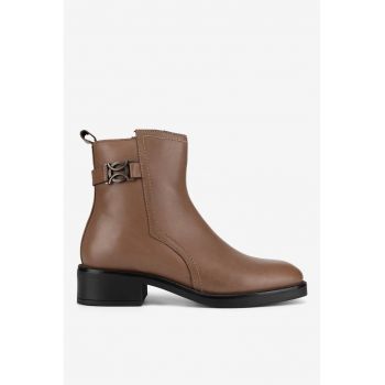 Ghete dama  5905588965923 - Piele naturala - Maro