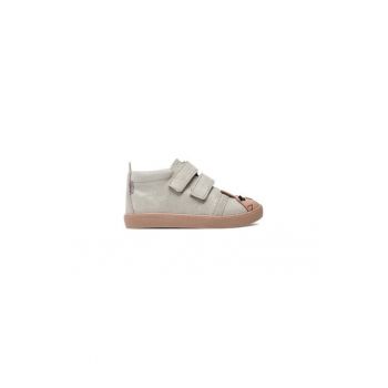 Ghete fete  304293580 - Piele naturala - Argintiu