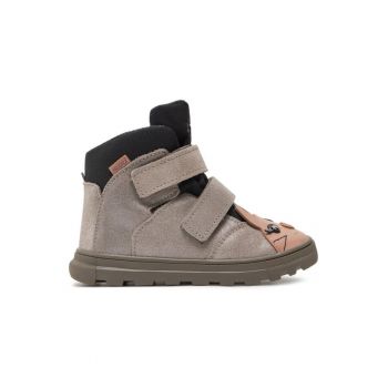Ghete fete  304293955 - Piele naturala - Argintiu