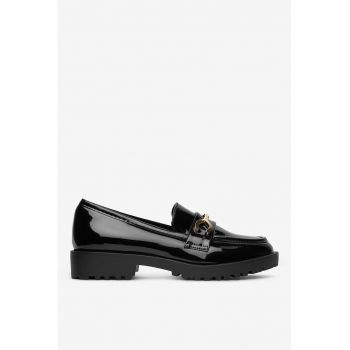 Mocasini  Sintetic - Negru -