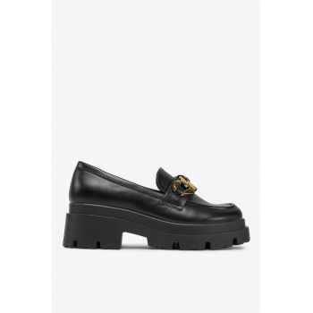Mocasini  Sintetic - Negru -