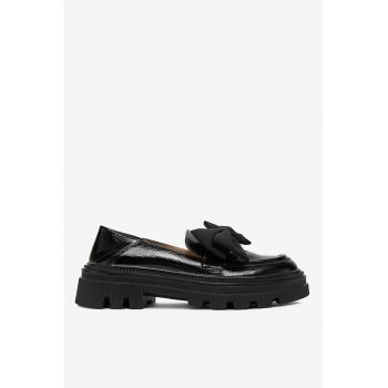 Mocasini  Sintetic - Negru -