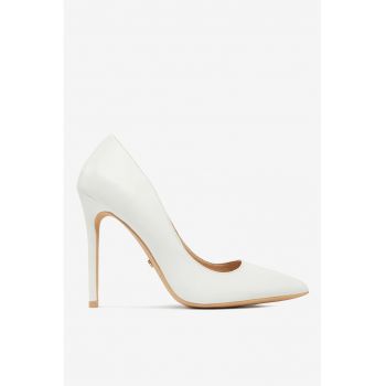Pantofi  Alb - Material Sintetic