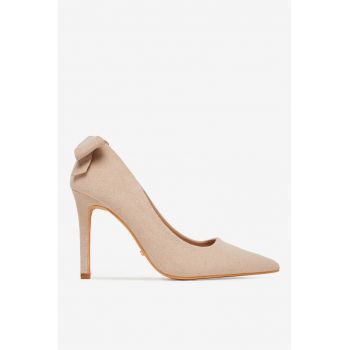 Pantofi Bej  Textil