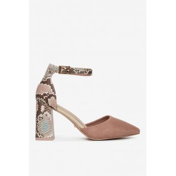 Pantofi  Sintetic - Bej -