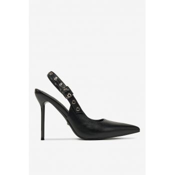 Pantofi  Sintetic - Negru