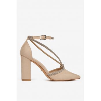 Pantofi  Textil - Bej -