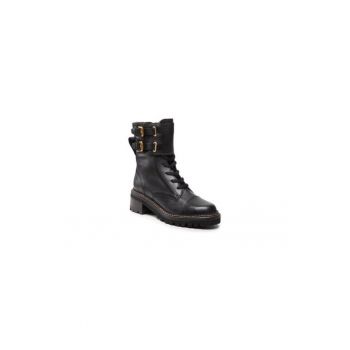 Ghete dama  301626992 - Piele naturala - 35 EU - Negru