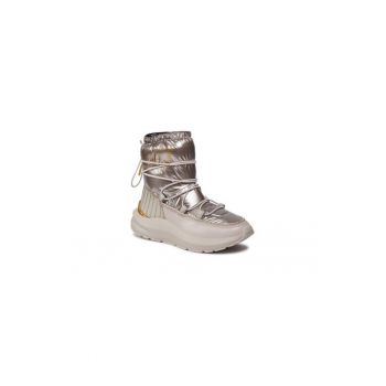 Ghete dama  303188498 - Piele ecologica - Argintiu