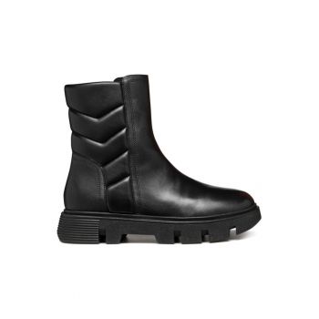Ghete dama  304064708 - Piele ecologica - Negru