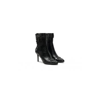 Ghete dama  304386800 - Piele ecologica - Negru
