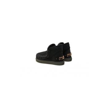 Ghete dama  304507755 - Piele naturala - Negru