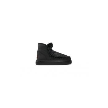 Ghete dama  304507786 - Piele naturala - 38 EU - Negru