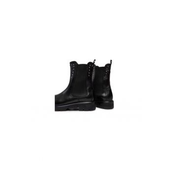 Ghete dama  304899584 - Piele naturala - 39 EU - Negru