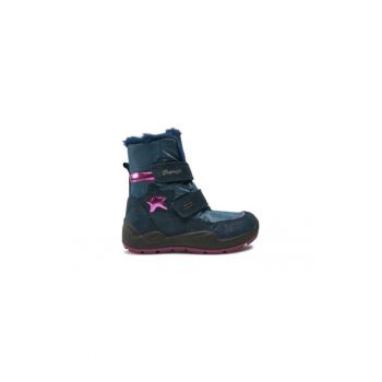 Ghete fete  304997686 - Piele naturala - Albastru