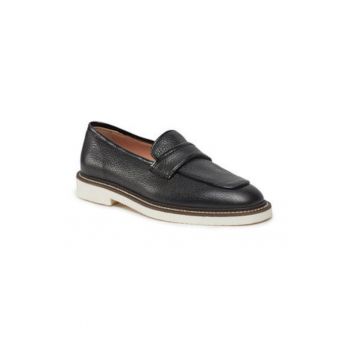 Mocasini dama  piele - negru