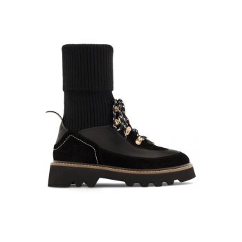 Botine dama -  590558810169738 - Piele naturala - Negru