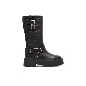Botine dama -  590558817984940 - Piele naturala - Negru