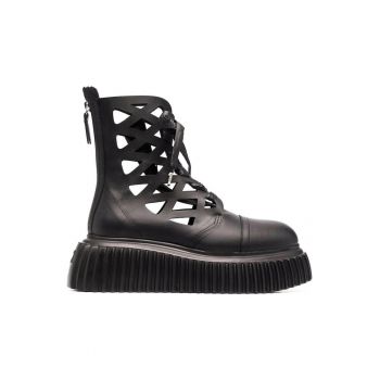 dama -  Piele - AGL - Negru