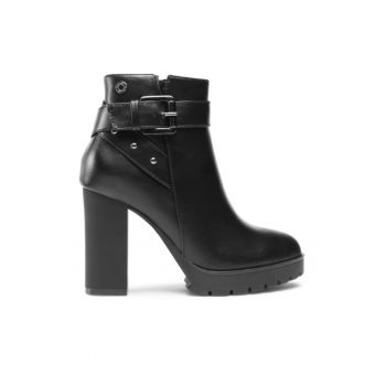 Ghete dama -  303347208 - Negru - Piele ecologica