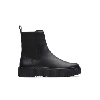 Ghete dama -  Piele naturala - Negru.