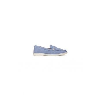 Mocasini dama  304621475 - Piele naturala - Albastru