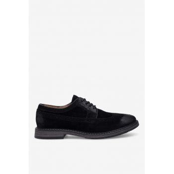 Pantofi barbati  5905588552987 - Piele intoarsa - 40 EU - Negru