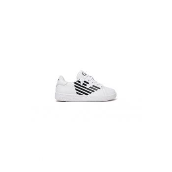 Pantofi sport baieti  304462429 - Piele ecologica - Alb