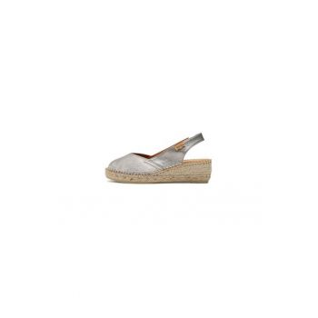 Espadrile dama  302773589 - Piele naturala - Argintiu