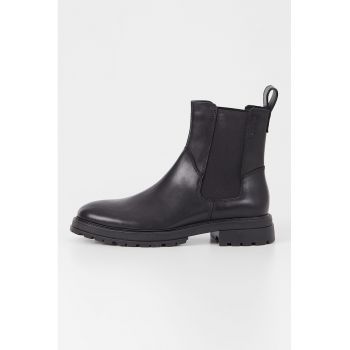 Ghete Chelsea inalte de piele