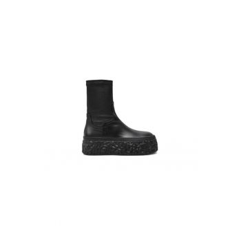Ghete dama  304339240 - Piele naturala - 35 EU - Negru