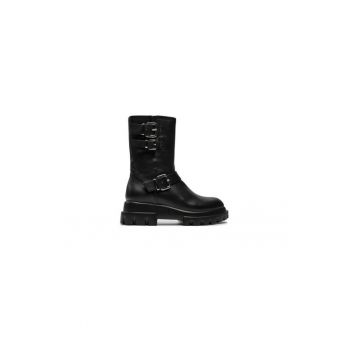 Ghete dama  304339332 - Piele naturala - Negru