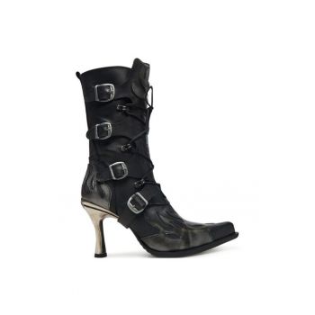 Ghete dama  305271617 - Piele naturala - Negru