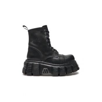 Ghete dama  M-NEWMILI083-S39 - negru - piele ecologica -