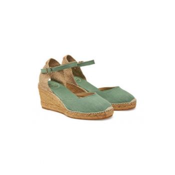 Mocasini dama  textil - verde