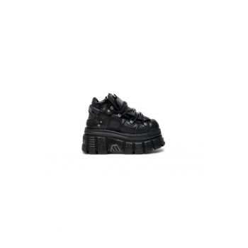Pantofi sport dama  304874253 - Piele naturala - Negru